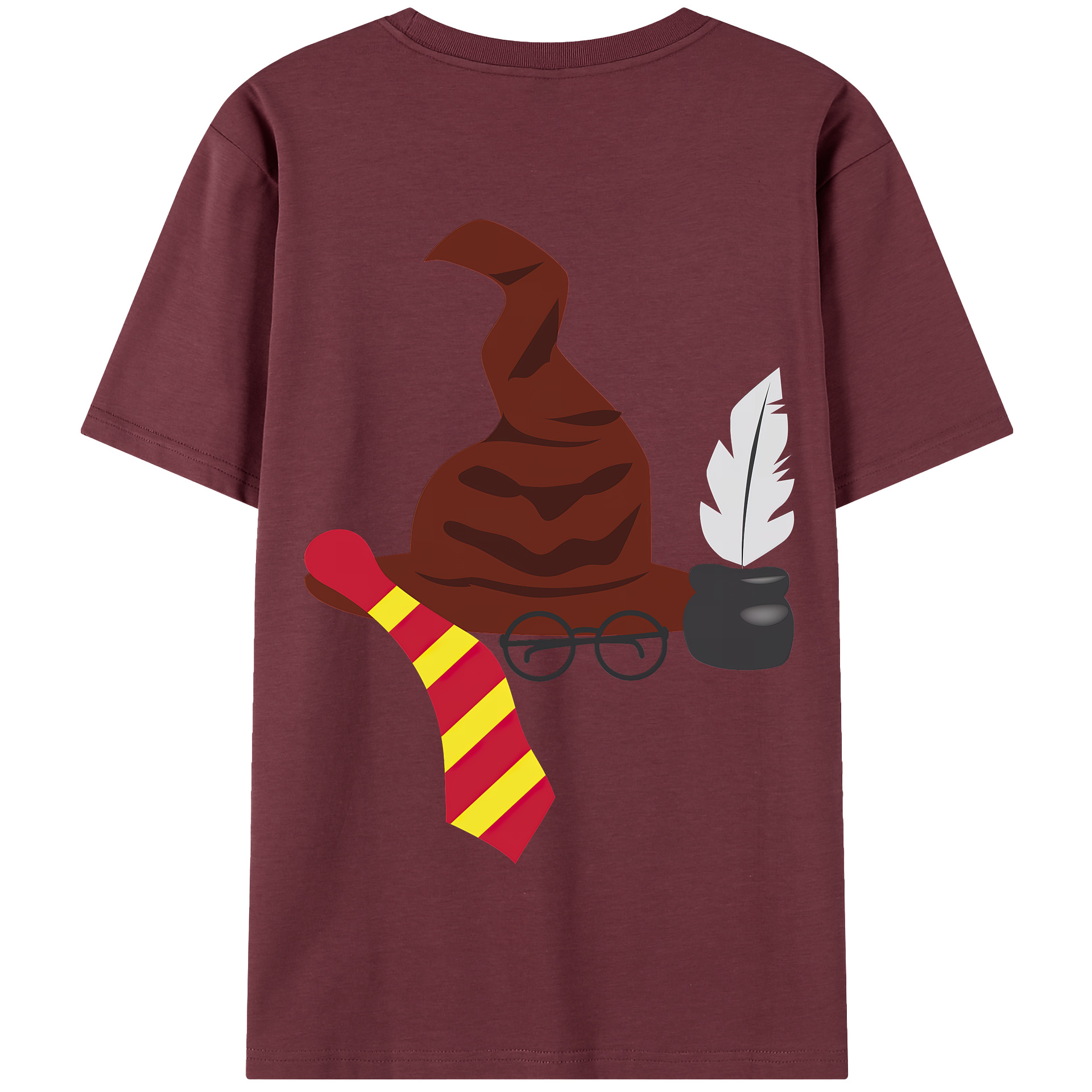 （画像用） Harry Potter ハリー・ポッターシリーズ 綿100％半袖Tシャツ（背面プリント）